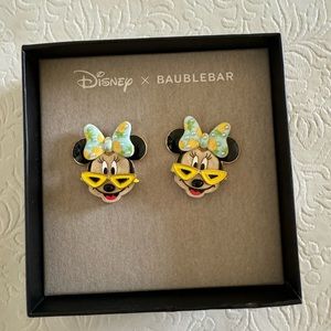 Disney X Baublebar Studs Minnie Mouse Pineapple Bow Earrings